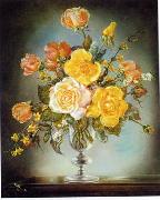 unknow artist Floral, beautiful classical still life of flowers.136 France oil painting reproduction